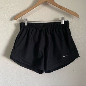 Nike Black Athletic Running Shorts 3” Inseam Liner Drawstring Waist Size Medium